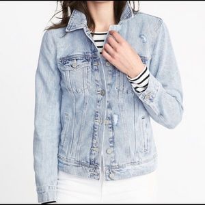 Old Navy Distressed Denim Jacket